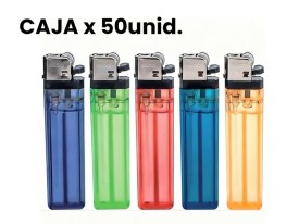 Encendedor transparente colores x50unid